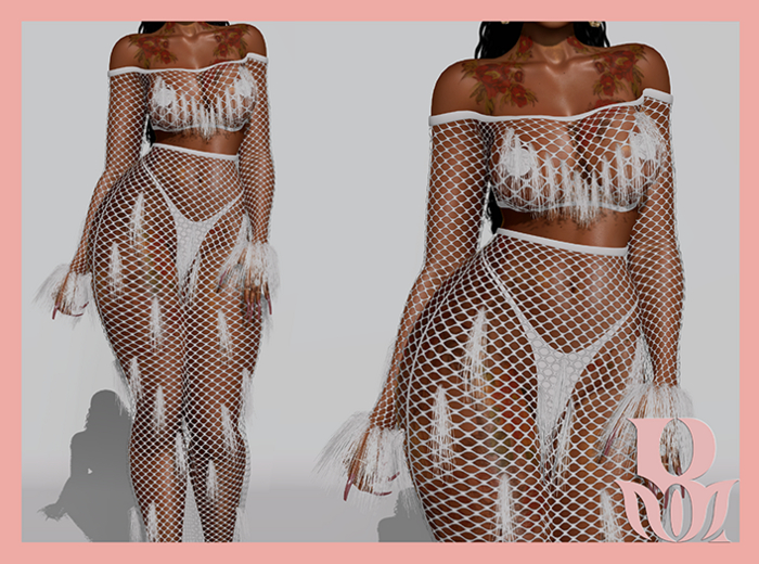 Rosary. Chrissy . Set White