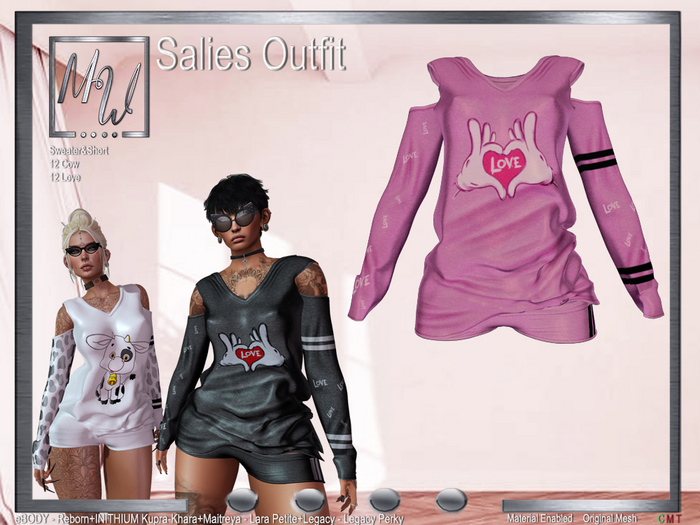 MW - Salies Outfit - Love Pink (Add me)