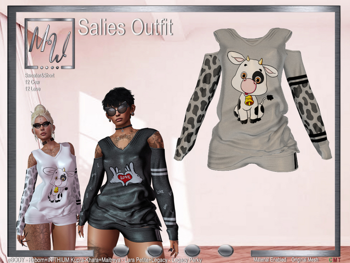 MW - Salies Outfit - Cow Grey (Add me)