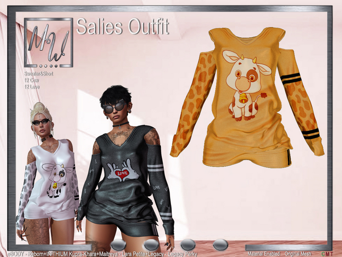 MW - Salies Outfit - Cow Orange (Add me)
