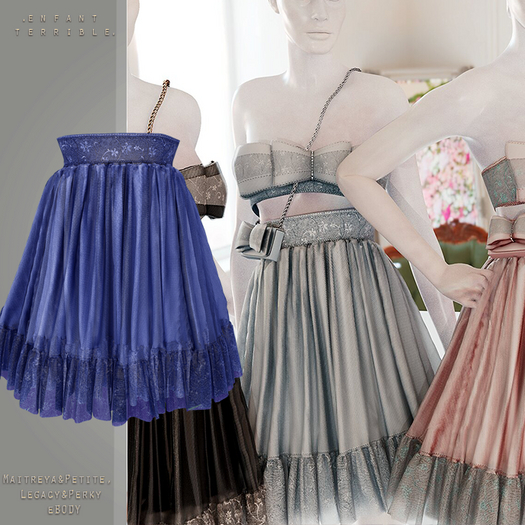 .ET. Hailey (add me) Skirt Blue
