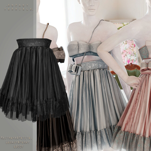 .ET. Hailey (add me) Skirt Black