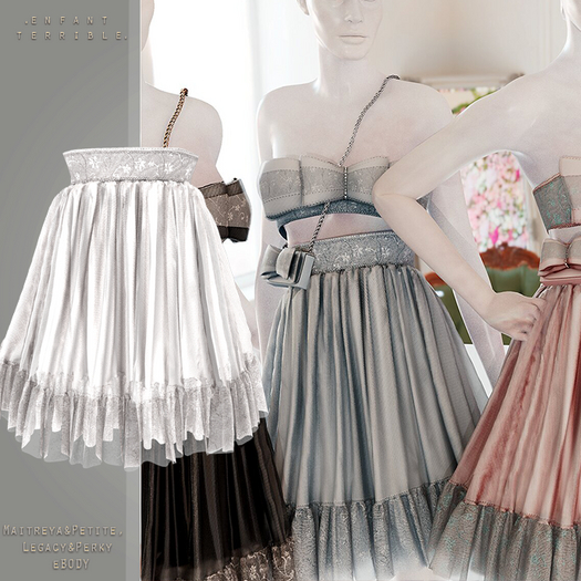 .ET. Hailey (add me) Skirt White