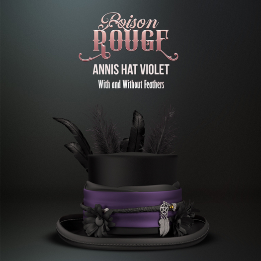 POISON ROUGE Annis Hat Violet