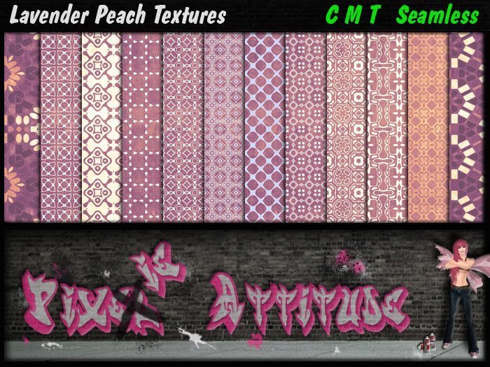 Lavender Peach Textures