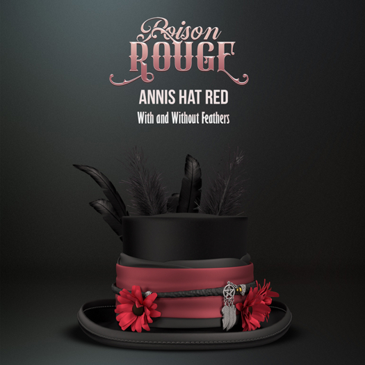 POISON ROUGE Annis Hat Red