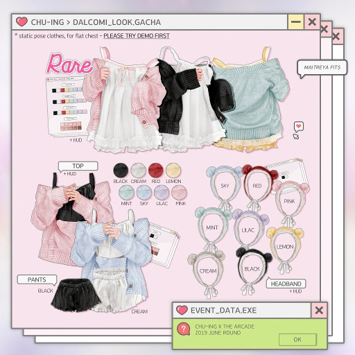 CHU-ING. Dalcomi look. Top Lilac (Maitreya)
