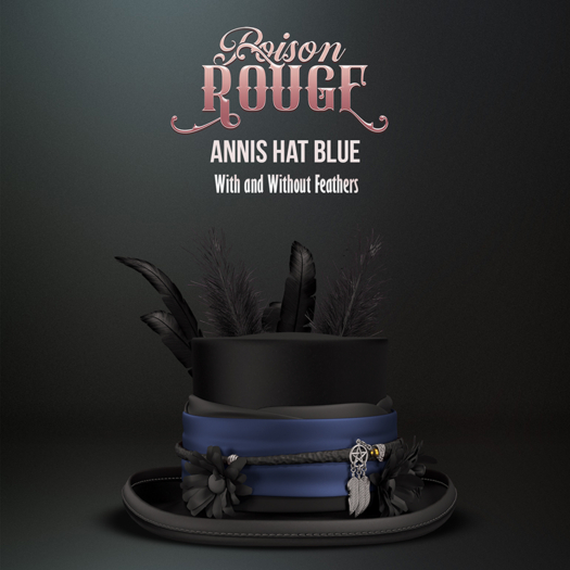 POISON ROUGE Annis Hat Blue