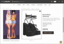 .miss chelsea. Deja Heels Onyx