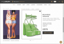 .miss chelsea. Deja Heels Lime
