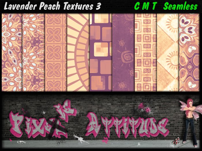 Lavender Peach Textures 3