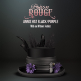 POISON ROUGE Annis Hat Black/Purple