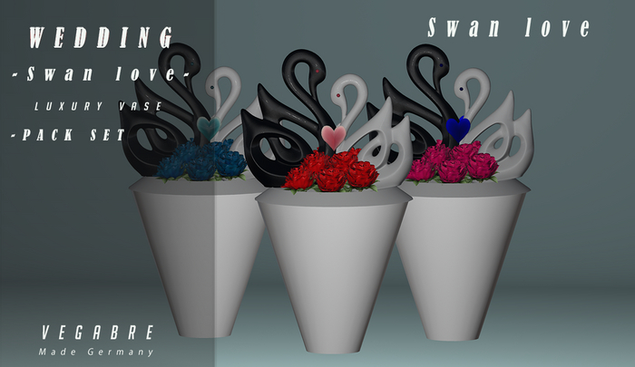 WEDDING  SWAN LOVE #4 PACK SET / T-R-P/