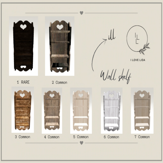 01 ILL wall shelf RARE