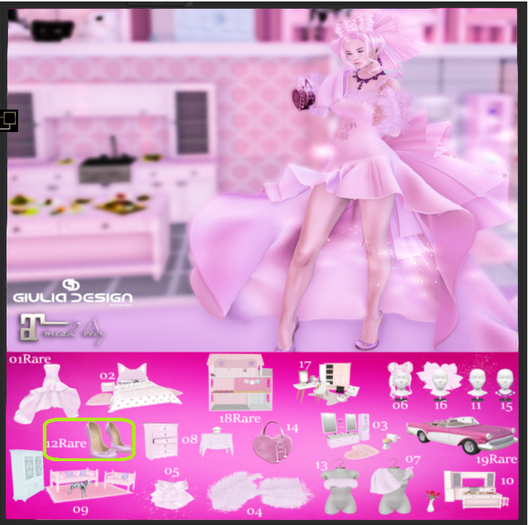 12 Shoes -[GIULIADESIGN]-Pink doll rare