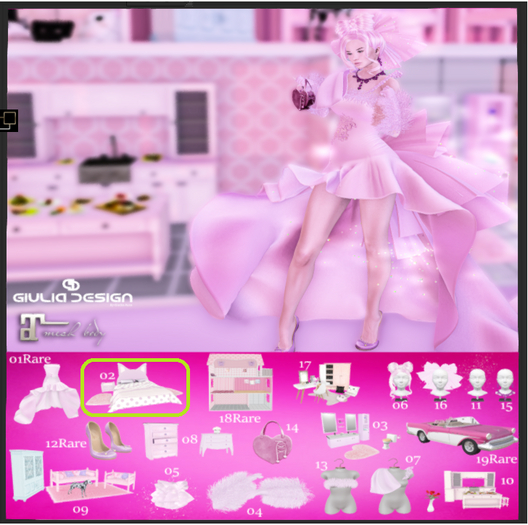 02 MiaoMiao Bed [GIULIADESIGN]-Pink doll