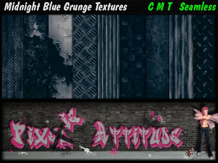 Midnight Blue Grunge Textures