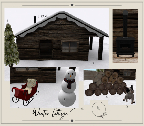 01 ILL Winter Cottage RARE