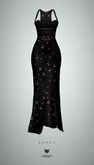 -Pixicat- Dakota Dress (FlowerSmallDark)