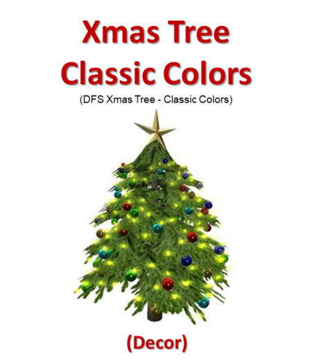 DFS Xmas Tree - Classic Colors (DFS - Texture Only)