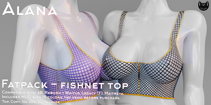 ~UKYAH~ Alana Top Fishnet - DEMO (UNPACKER)