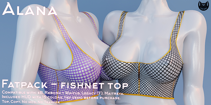 ~UKYAH~ Alana Top Fishnet - UNPACKER 