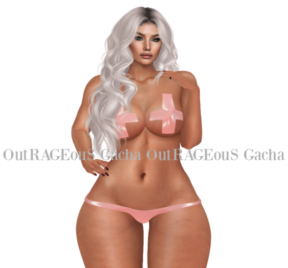 Moon Elixir - Gothique - Pasties & Thong - Pink