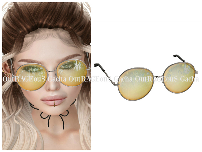 `M.BIRDIE / Marcia Look -Sunglasses1 - amber