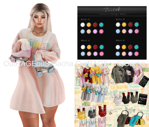 =Zenith=Roller time dress (Rose) -Maitreya