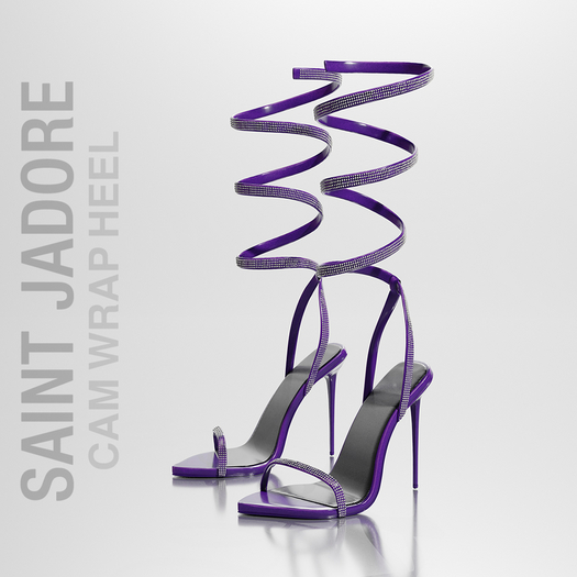 [SAINT JADORE] Cam Wrap Heel - Purple