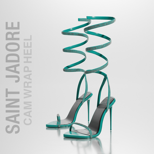 [SAINT JADORE] Cam Wrap Heel - Ocean