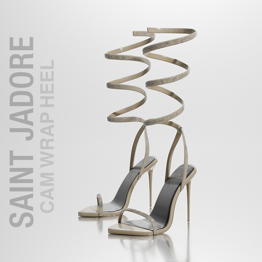 [SAINT JADORE] Cam Wrap Heel - Nude