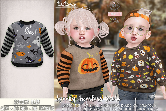 . tiptoes - Spooky Sweater - Spooky RARE