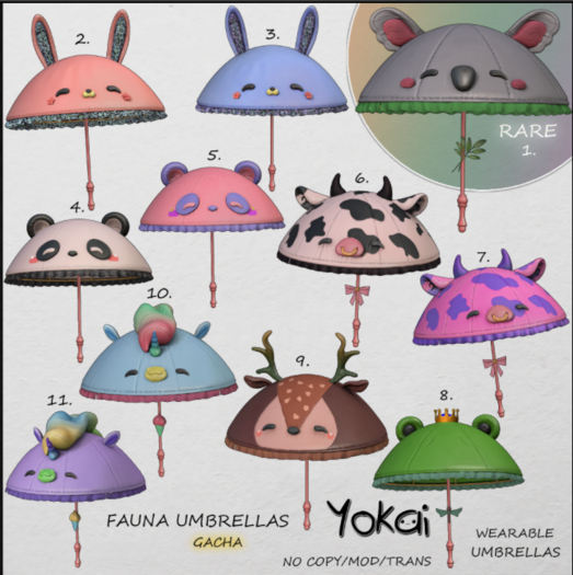 1.YOKAI - Fauna Umbrellas - Koala RARE