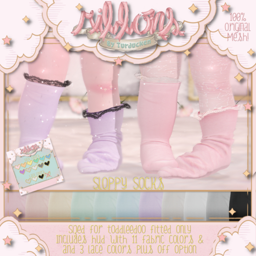 {Ribbons} Sloppy Socks {Box}