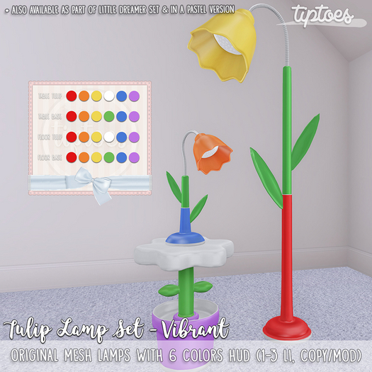 . tiptoes - Tulip Lamp Set - Vibrant