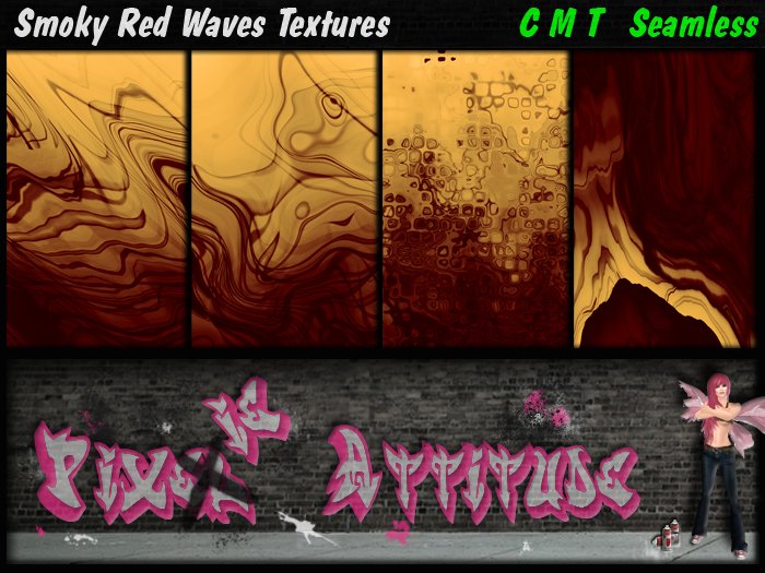 Smoky Red Waves Textures