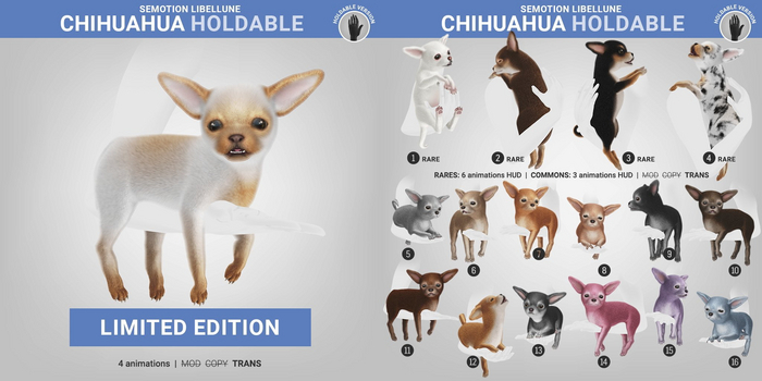 2. SEmotion Libellune Chichuachua Holdable RARE