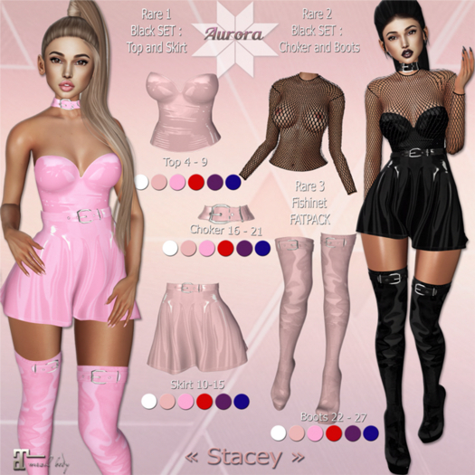 2. AURORA Stacey Set Black RARE