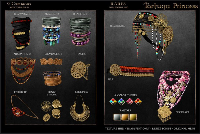 . aisling . Tortuga Princess - Rings