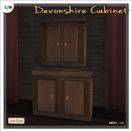 [V/W] Devonshire Cabinet - Medieval Furniture