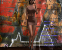 Originality Cindy dress leather brown