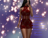 Originality styling Cindy dress chantilly red