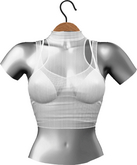 RIOT / Aneesa Crop - White