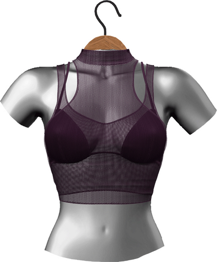 RIOT / Aneesa Crop - Plum