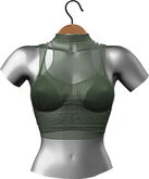 RIOT / Aneesa Crop - Olive