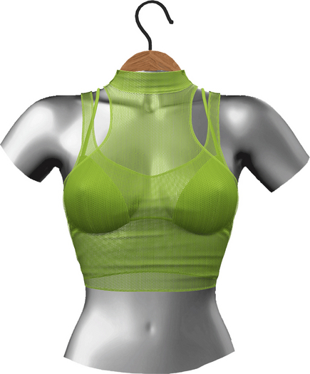 RIOT / Aneesa Crop - Lime