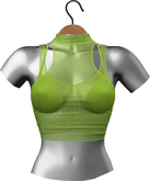 RIOT / Aneesa Crop - Lime