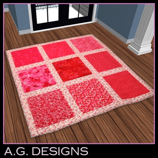A.G. DESIGNS - Pink Throwdown Rug