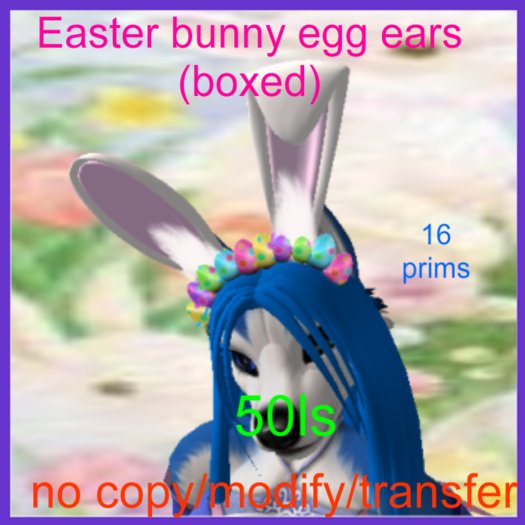 Easter bunny egg ears(boxed)